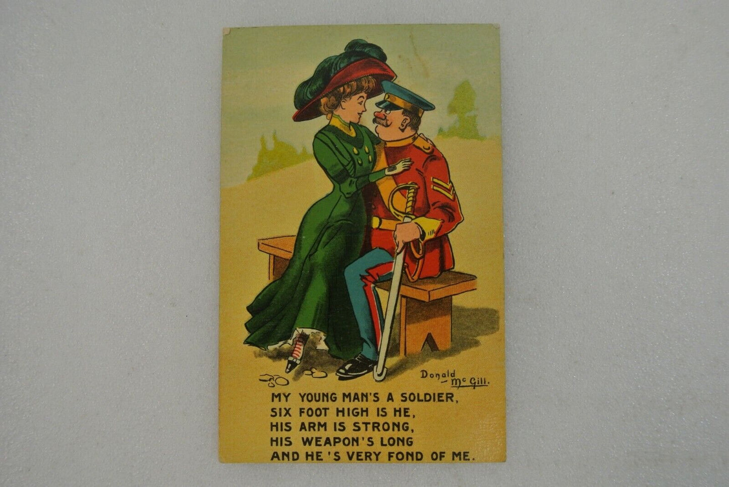 Comic Postcards Harry Lauder HE & National Series Donald Magill Humor Lot of 2