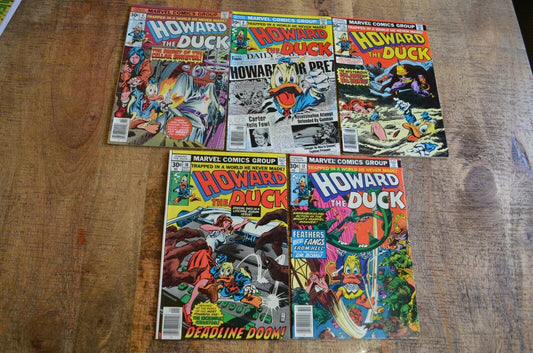 Howard the Duck #6 8 15 16 17 (Marvel, 1976-77) Comic Books Lot of 5 VF