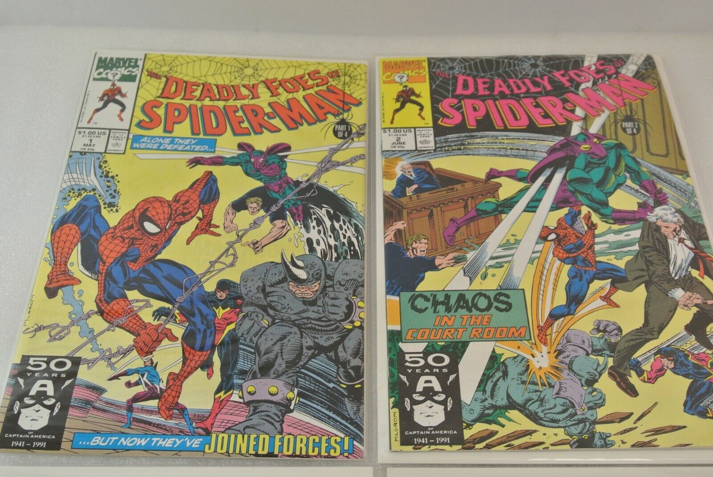 Deathlok Death's Head Battle Tide Foes of Spider-Man Marvel Comics Lot of 16