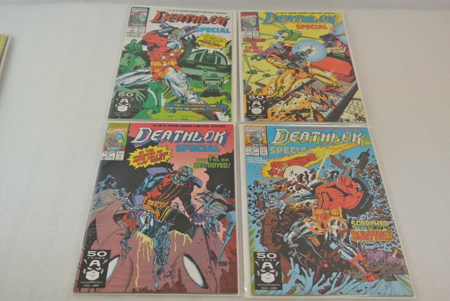 Deathlok Death's Head Battle Tide Foes of Spider-Man Marvel Comics Lot of 16