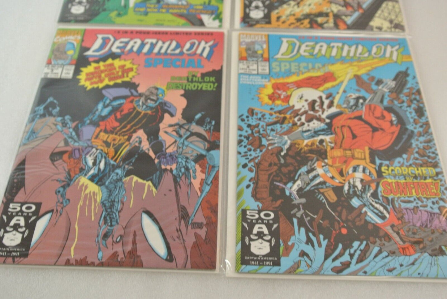 Deathlok Death's Head Battle Tide Foes of Spider-Man Marvel Comics Lot of 16