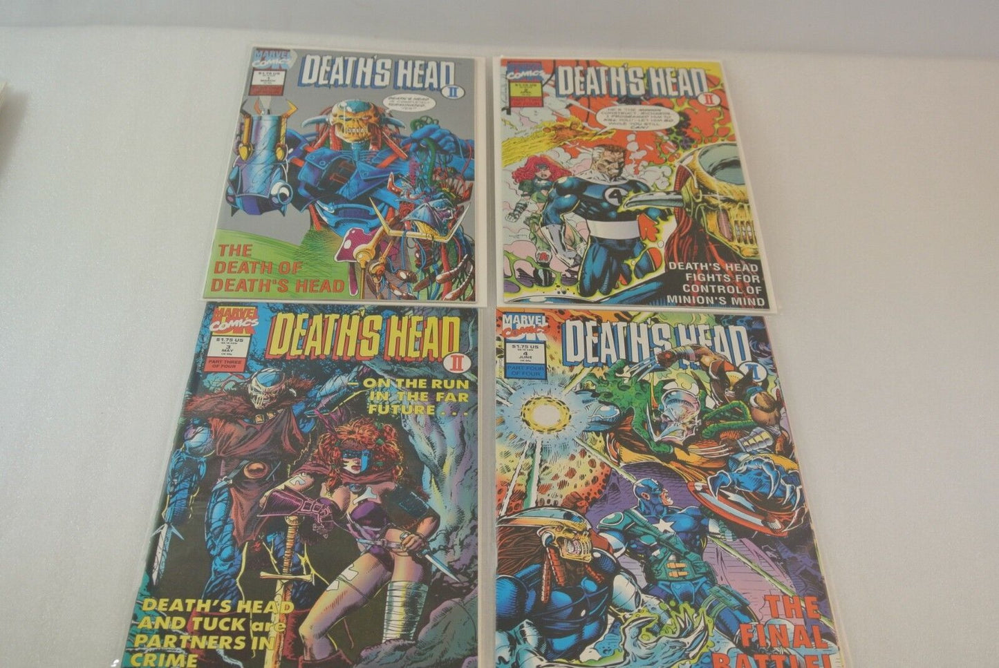 Deathlok Death's Head Battle Tide Foes of Spider-Man Marvel Comics Lot of 16