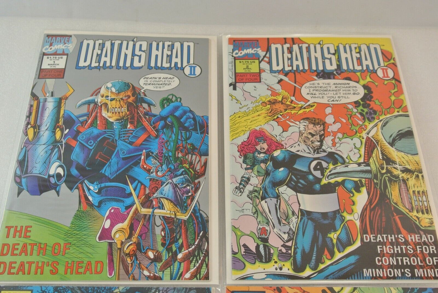 Deathlok Death's Head Battle Tide Foes of Spider-Man Marvel Comics Lot of 16