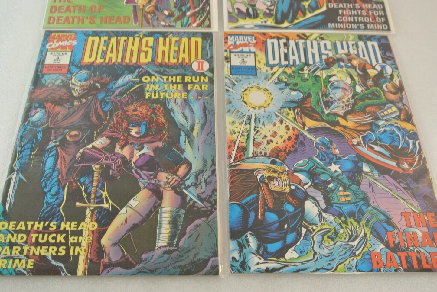 Deathlok Death's Head Battle Tide Foes of Spider-Man Marvel Comics Lot of 16