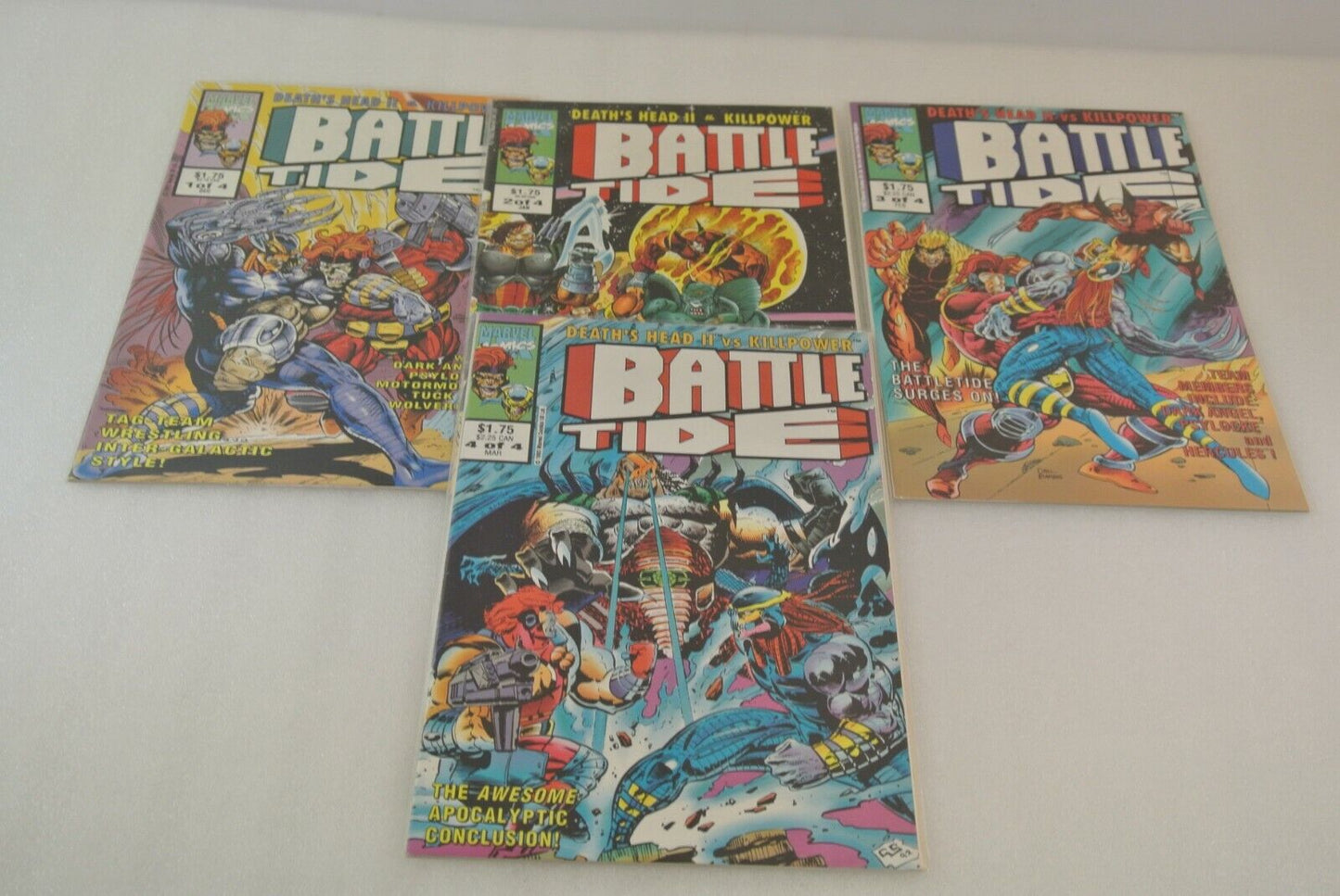 Deathlok Death's Head Battle Tide Foes of Spider-Man Marvel Comics Lot of 16