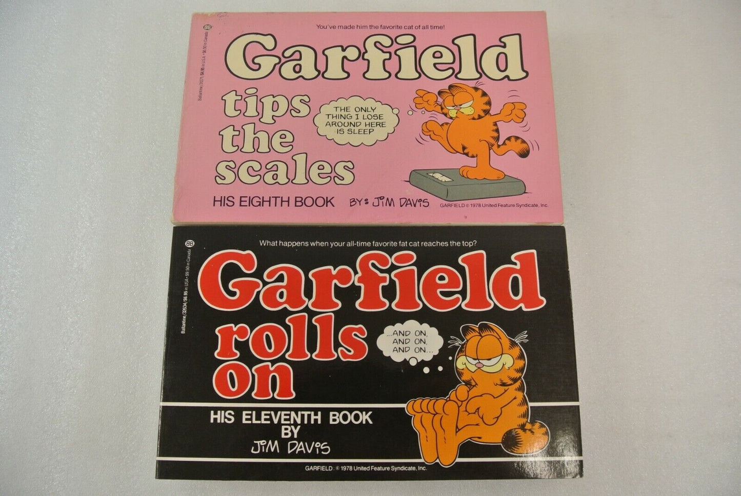 Garfield Lot of 6 Classic Comic Strip Books Bigger Than Life Hams It Up Holidays