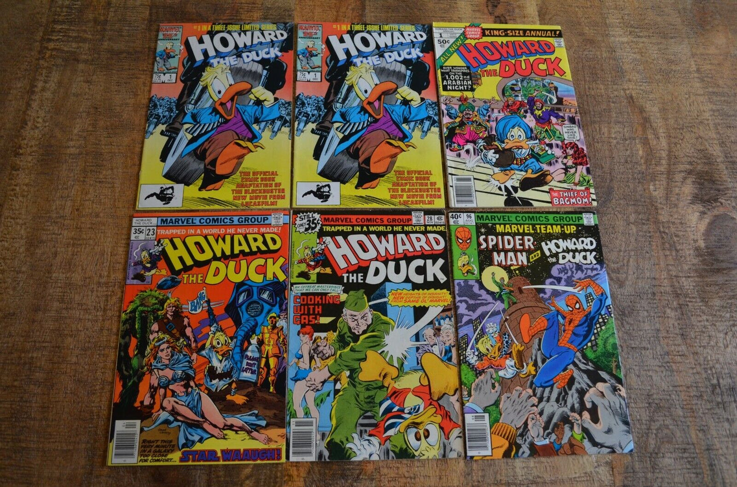 Howard the Duck #23 28 King Size Annual #1 Marvel Team-Up #96 Lot of 6 Comics