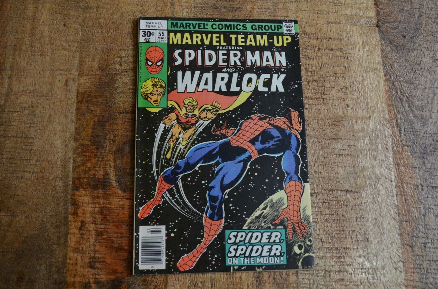 Marvel Team-Up #55 Spider-Man Adam Warlock Comic Book 1977 VF 7.5