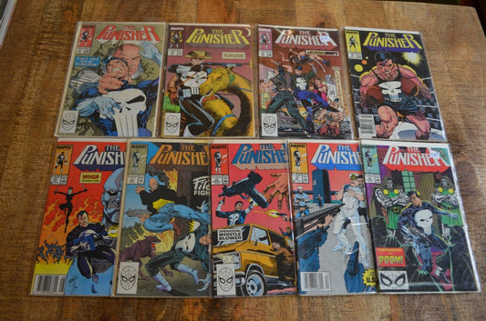 Punisher #18-23 26-28 (Marvel, 1988) Newsstand VF+ to NM Comic Books Lot of 9