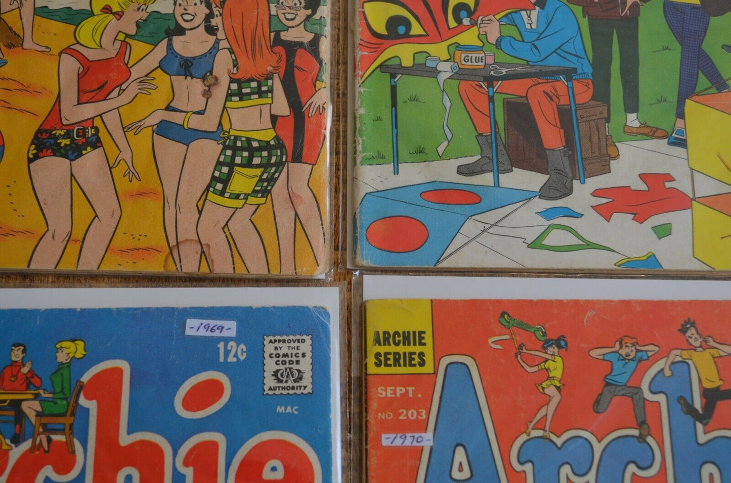 Archie #167 173 182 190 203 216 (Archie Comics, 1966-1972) Lot of 6 GD/VG