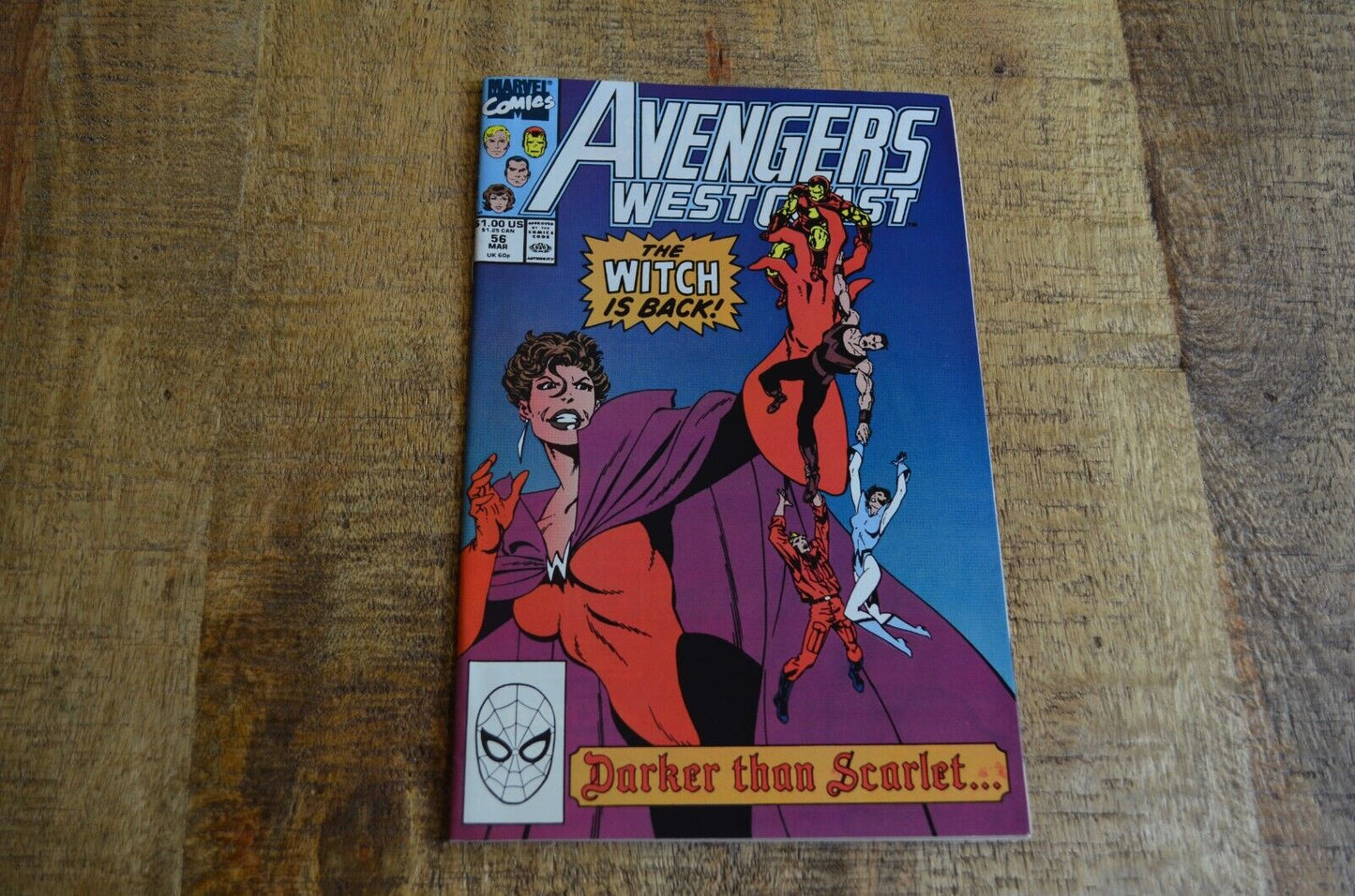 West Coast Avengers #56 March 1990 Comic Book NM 9.2 Agatha Harkness App