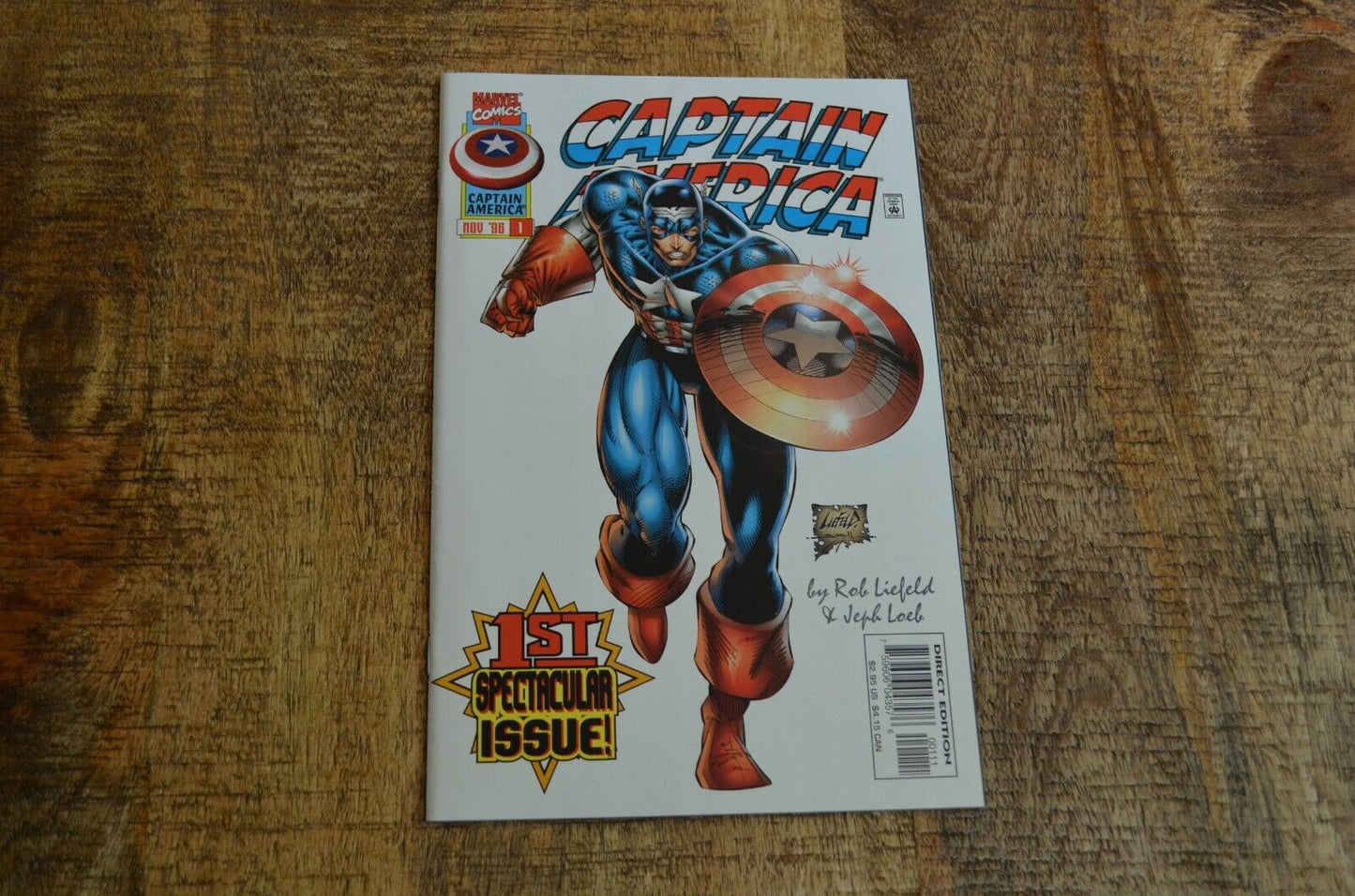 Captain America #1 (Marvel, 1996) 1st App Ricky Barnes NM Comic Book