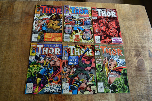 Mighty Thor #414 415 416 417 418 419 Marvel Comic Book Lot of 6 VF+ 8.5