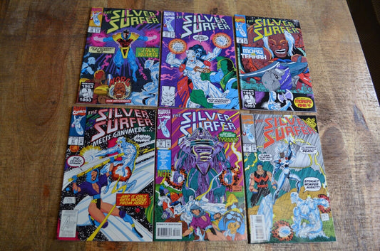 Silver Surfer #78 79 80 81 82 85 Marvel Comic Book Lot of 6 NM 9.2