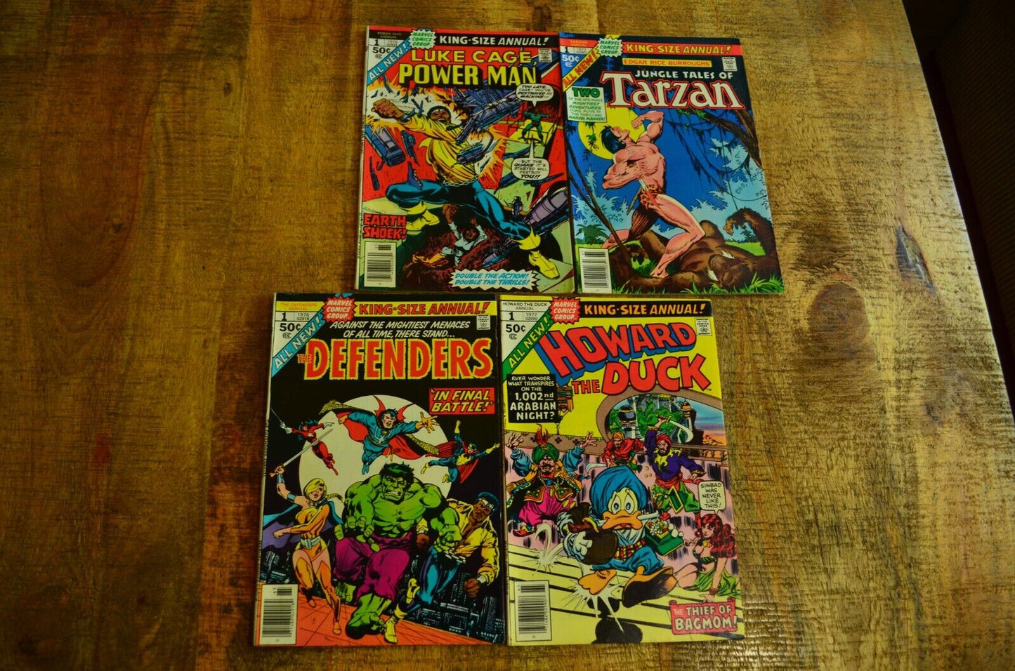 Marvel #1 King Size Annuals Defenders Tarzan Comic Book Lot of 4 VF+ 8.5