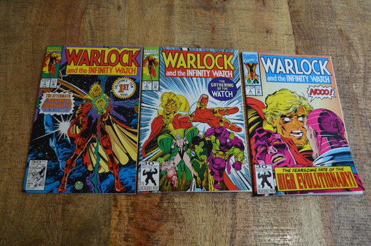 Warlock and the Infinity Watch #1 2 3 Marvel Comic Book Lot of 3 NM 9.0