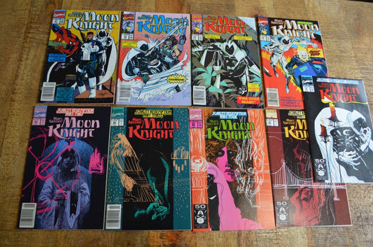 Marc Spector Moon Knight #21 23-25 27-31 Marvel Comic Book Lot of 9 NM 9.2