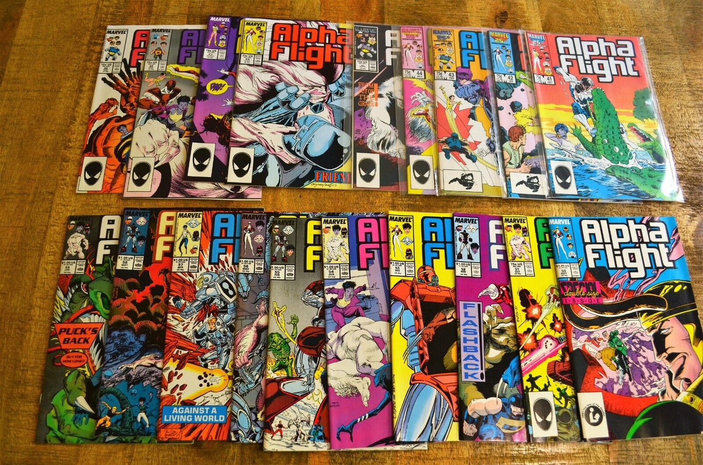 Alpha Flight  #41-49 50 51 52-59 Marvel Comic Book Lot of 19 NM 9.2