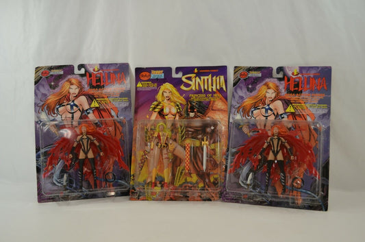 Skybolt Direct Hellina Sinthia 6" Action Figures Lightning Comics 1997 MOC