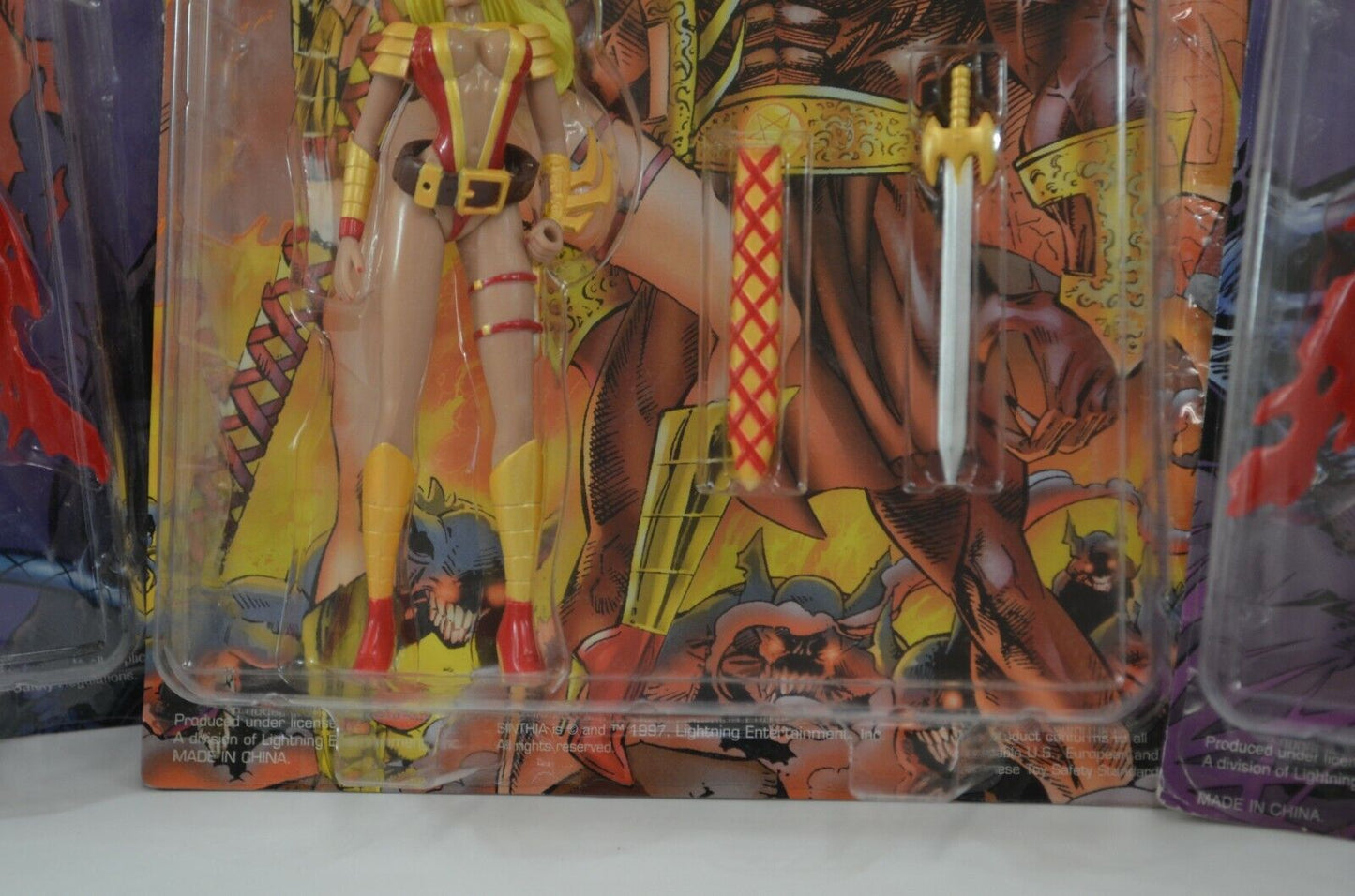 Skybolt Direct Hellina Sinthia 6" Action Figures Lightning Comics 1997 MOC