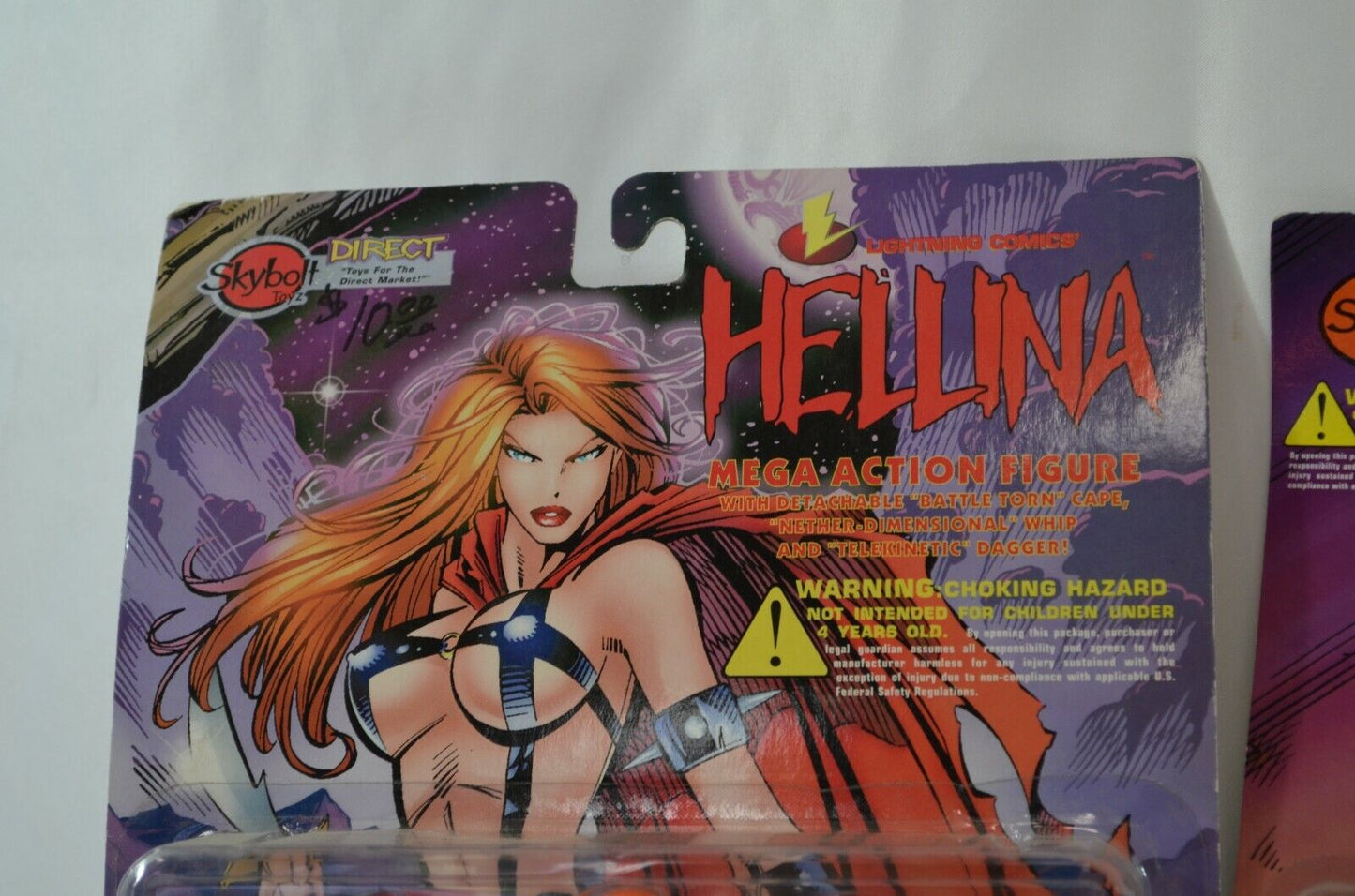 Skybolt Direct Hellina Sinthia 6" Action Figures Lightning Comics 1997 MOC