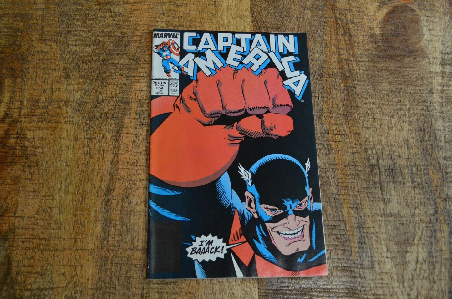 Captain America #354 (Marvel Comics, 1989) VF 8.0 Comic Book