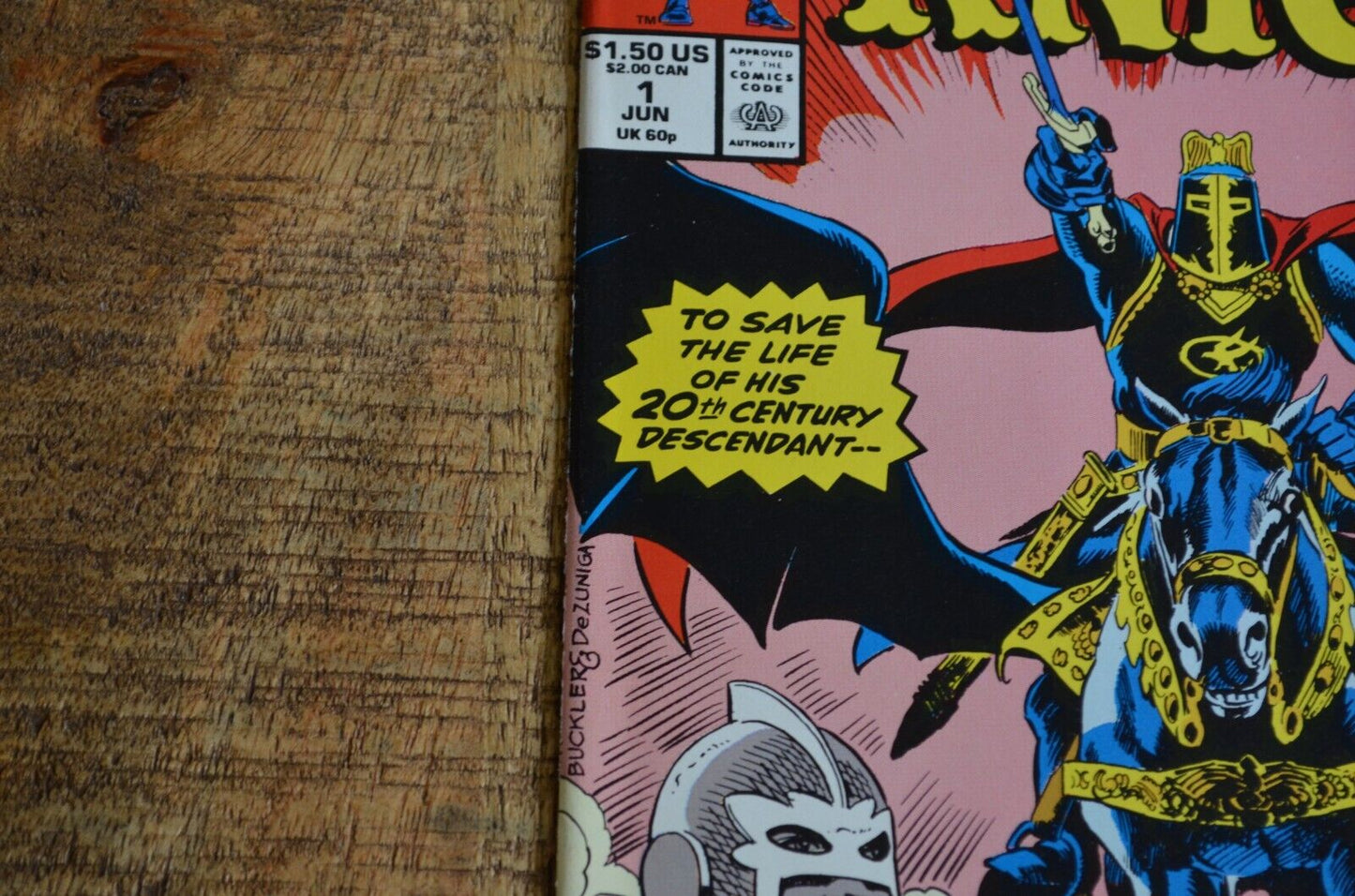 Black Knight #1 Marvel Comic Book 1990 NM- 9.0 Hawkeye Captain America App