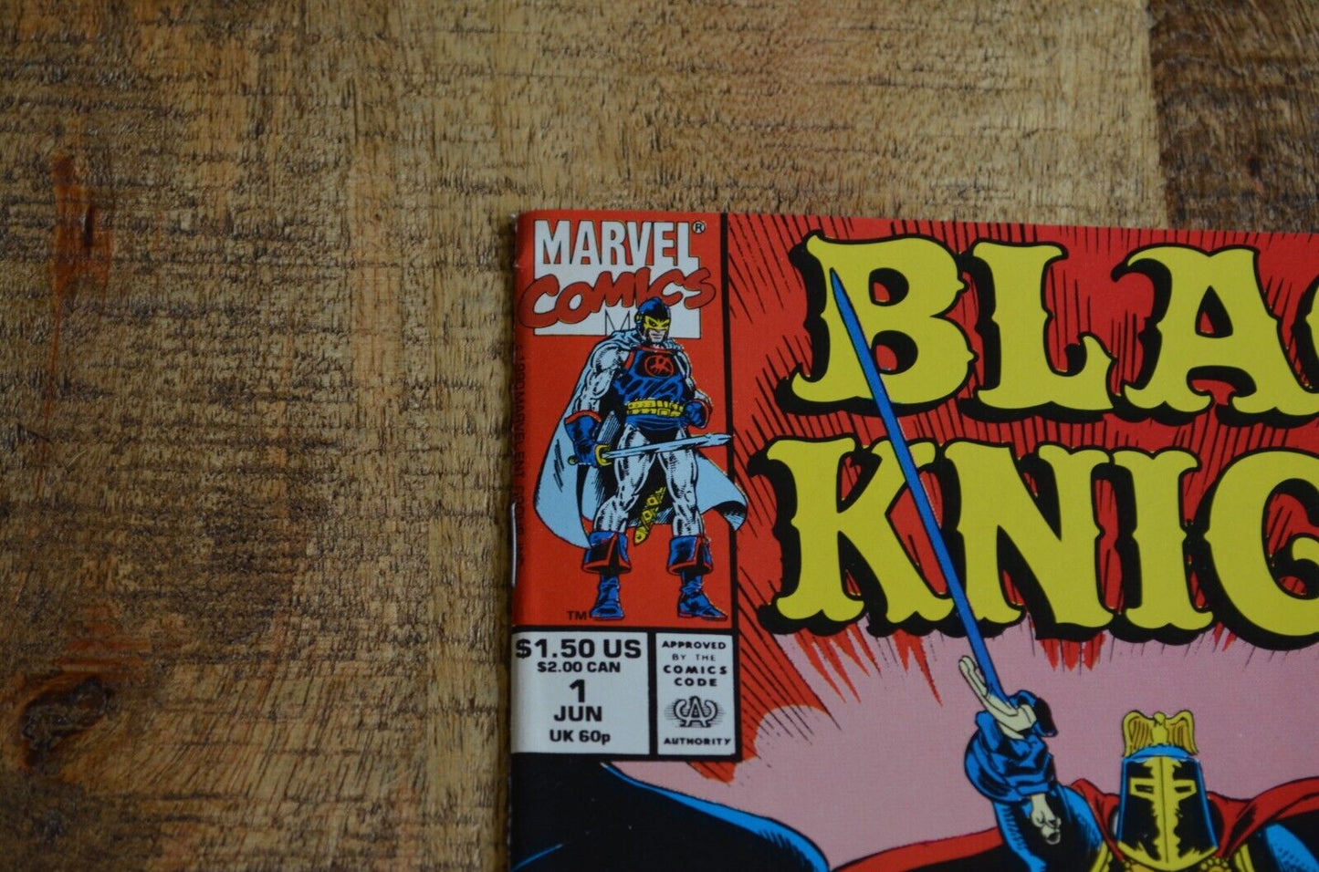 Black Knight #1 Marvel Comic Book 1990 NM- 9.0 Hawkeye Captain America App