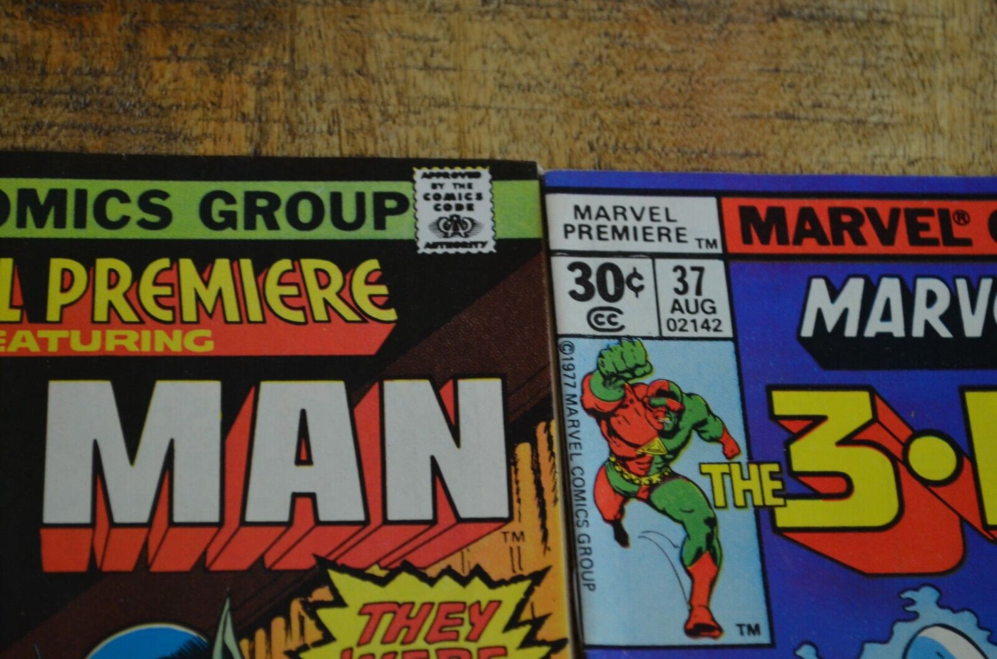 Marvel Premiere #35-37 Marvel Comics 3D Man Cold Warrior Lot of 3 7.0-8.0
