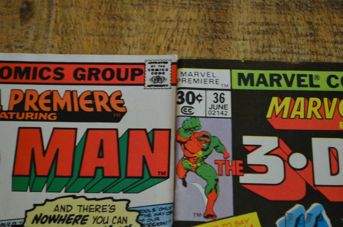Marvel Premiere #35-37 Marvel Comics 3D Man Cold Warrior Lot of 3 7.0-8.0