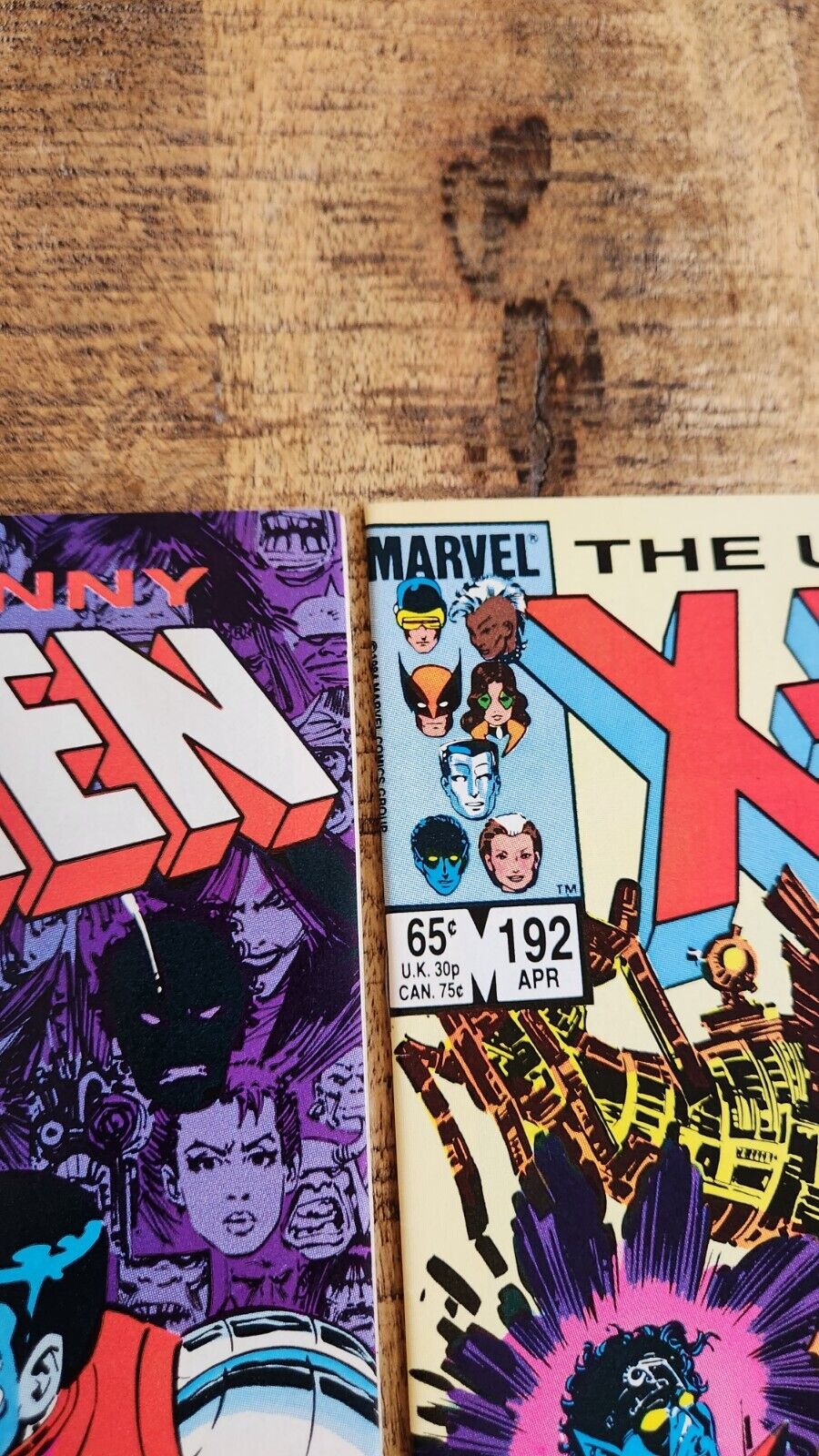 Uncanny X-Men #190 191 192 193 194 Marvel Comic Book Lot of 5 VF+ 8.5 1985