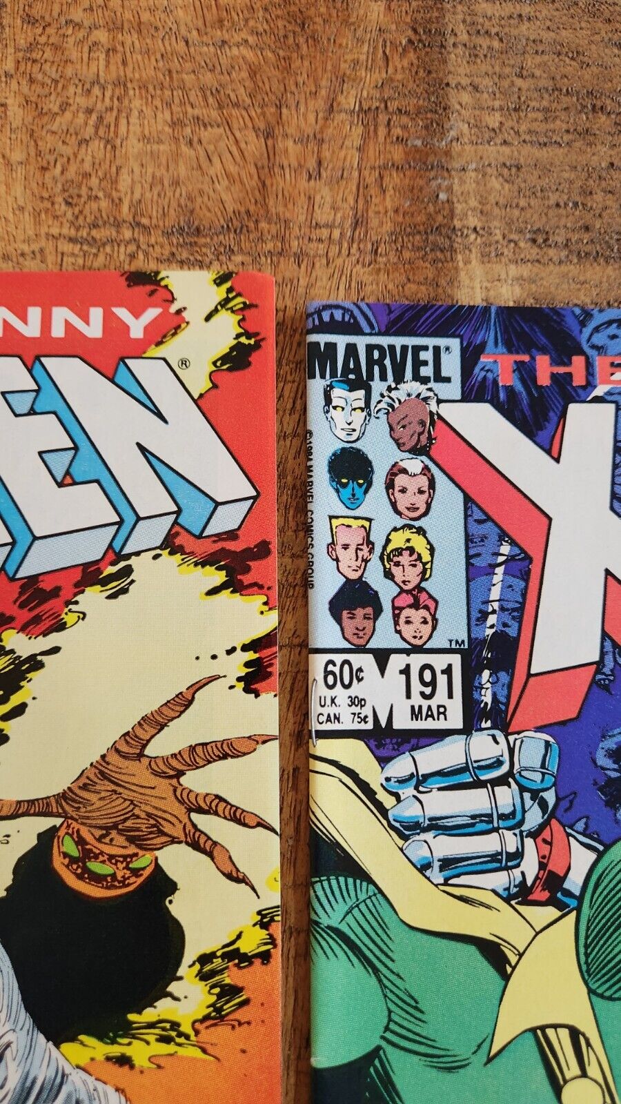 Uncanny X-Men #190 191 192 193 194 Marvel Comic Book Lot of 5 VF+ 8.5 1985