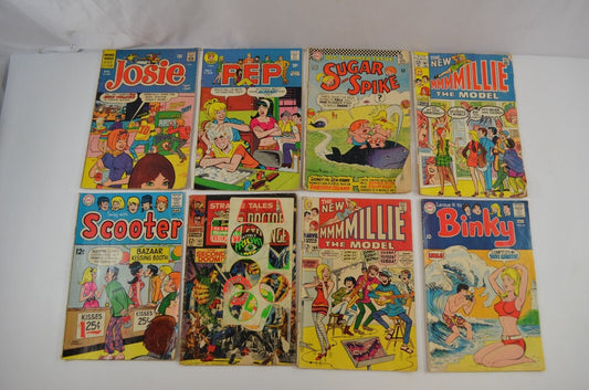 DC 12 20 Cent Comic Lot Mmmmillie the Model Binky Pep Scooter Josie LOW Grade