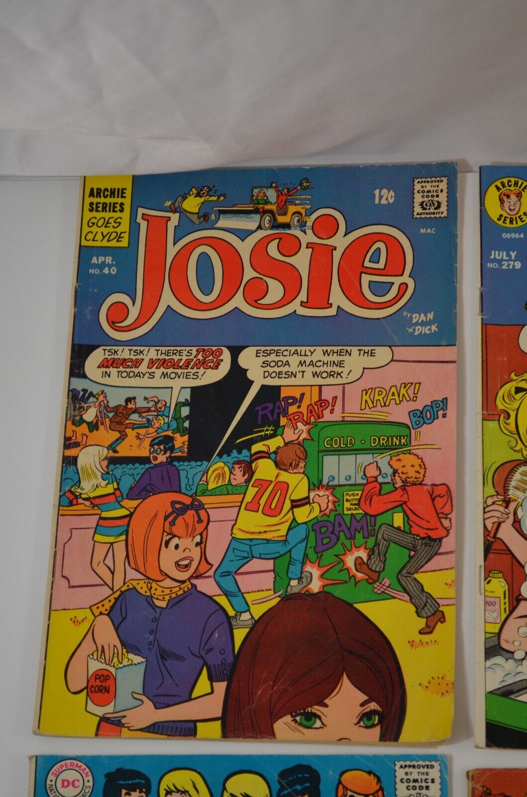 DC 12 20 Cent Comic Lot Mmmmillie the Model Binky Pep Scooter Josie LOW Grade