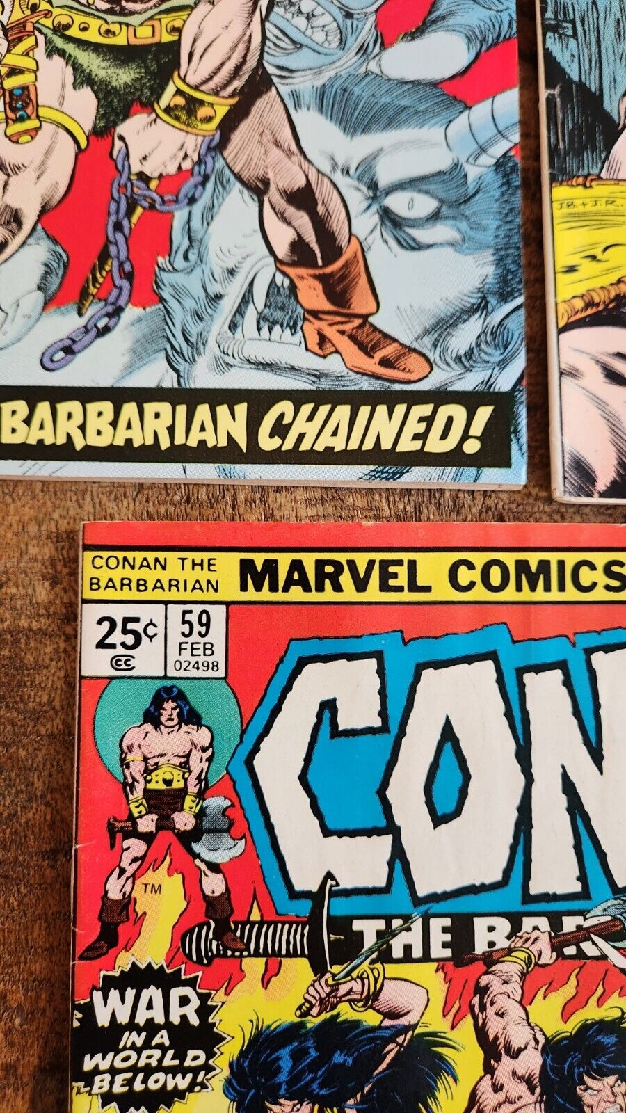 Conan the Barbarian #57 58 59 Marvel Comic Book Lot of 3 1975-1976 FN to VF