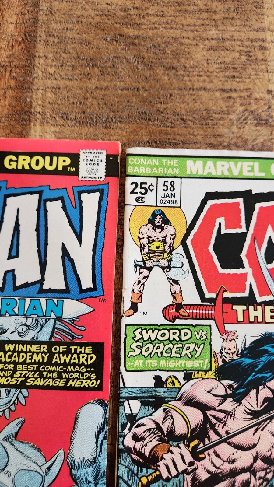 Conan the Barbarian #57 58 59 Marvel Comic Book Lot of 3 1975-1976 FN to VF