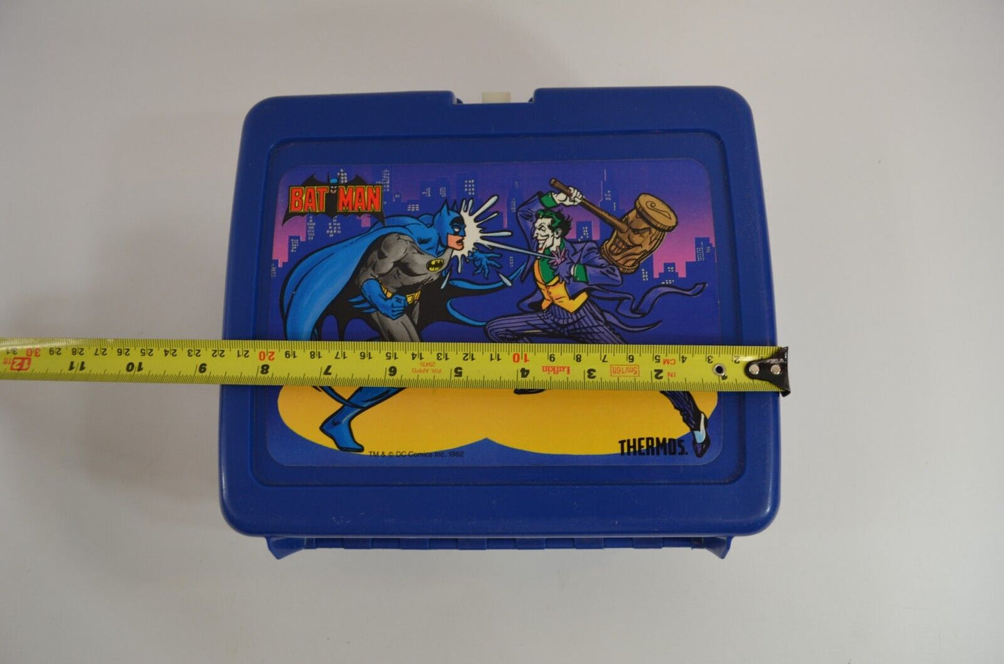 Batman Thermos and Lunch Box Set Model 3700 10 Oz DC Comics 1982 Vtg Plastic