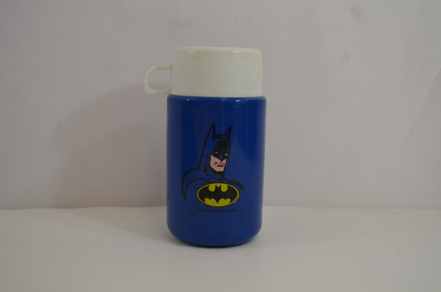 Batman Thermos and Lunch Box Set Model 3700 10 Oz DC Comics 1982 Vtg Plastic