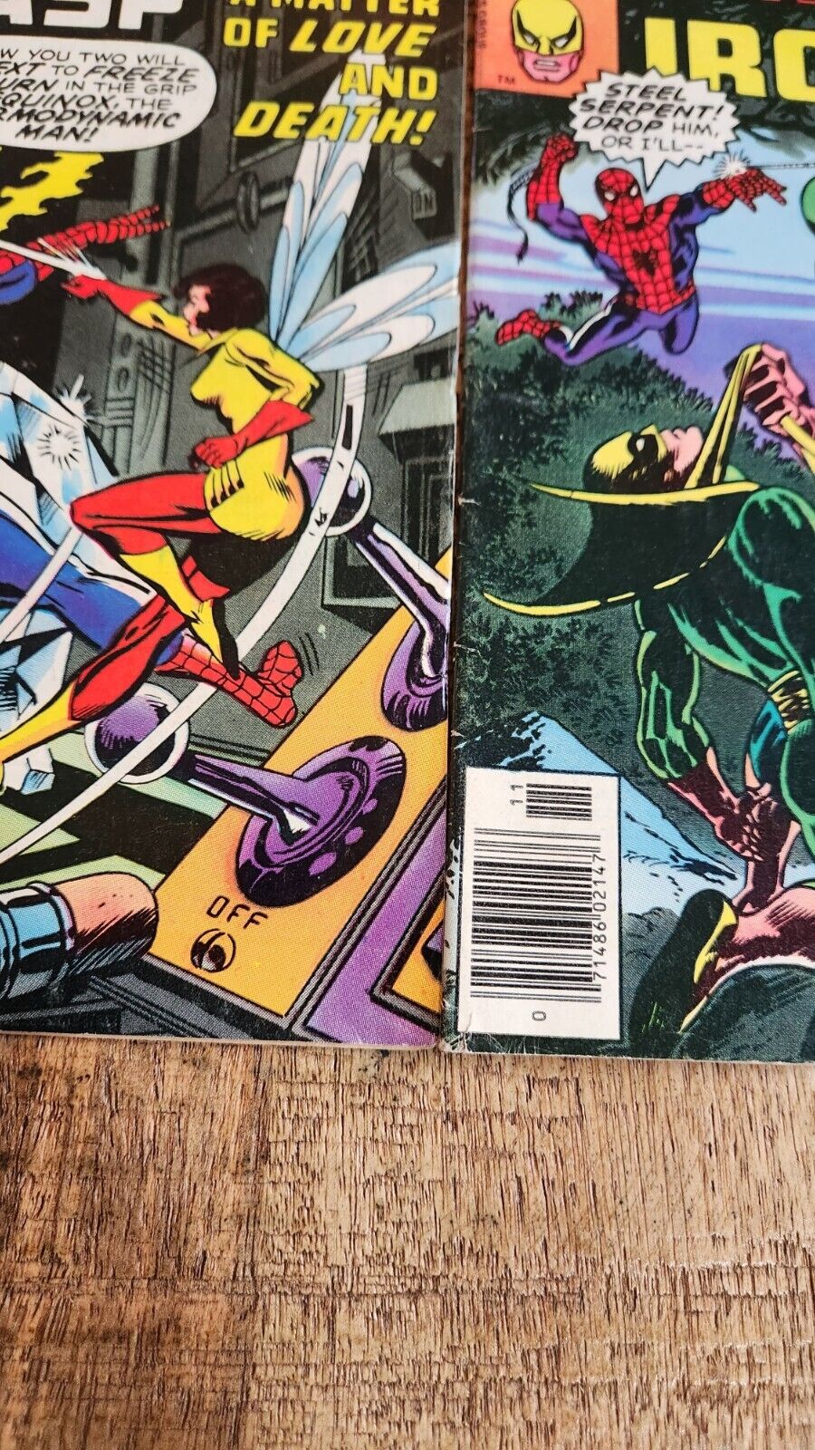 Marvel Team-Up #50 53 54 55 58 60 63 Spider-Man Hulk Wasp Comic Book Lot of 7