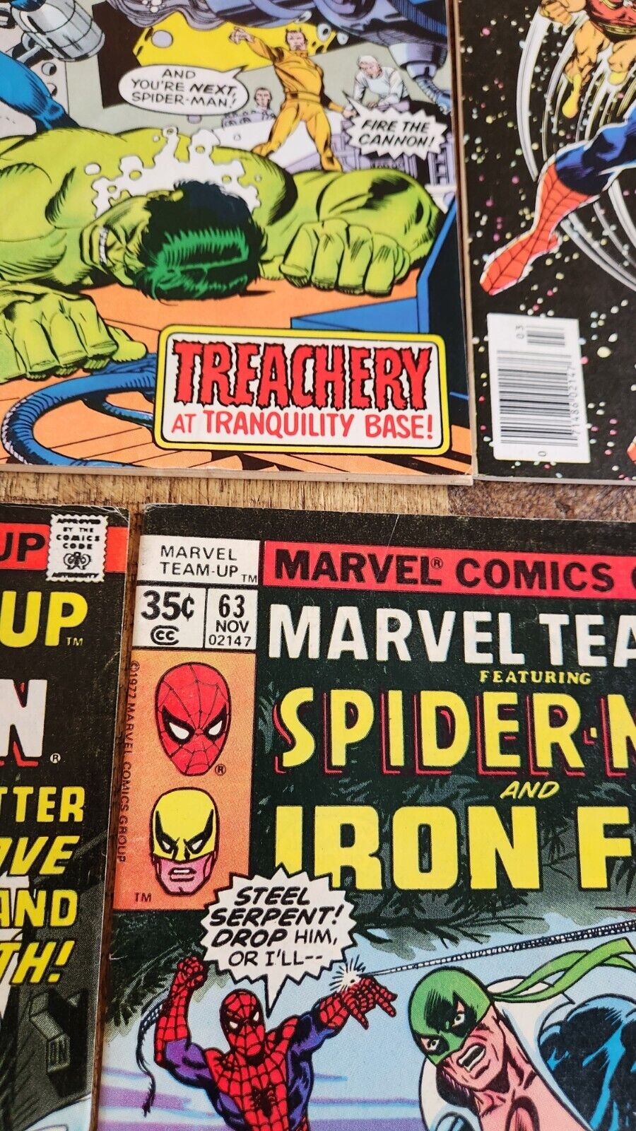 Marvel Team-Up #50 53 54 55 58 60 63 Spider-Man Hulk Wasp Comic Book Lot of 7