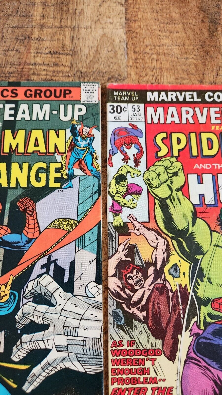 Marvel Team-Up #50 53 54 55 58 60 63 Spider-Man Hulk Wasp Comic Book Lot of 7