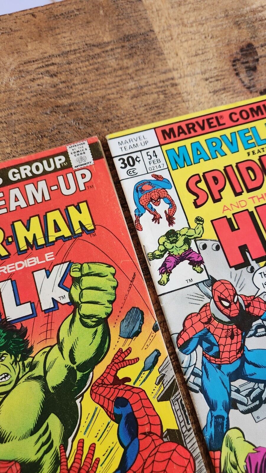 Marvel Team-Up #50 53 54 55 58 60 63 Spider-Man Hulk Wasp Comic Book Lot of 7