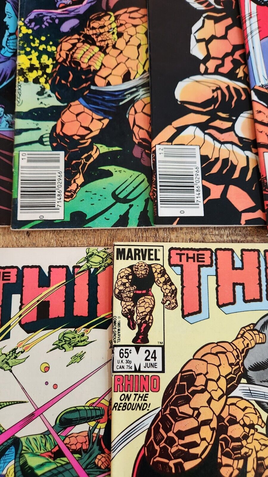 The Thing #1 2 4 6 7 8 14 24 34 Marvel Comic Book Lot of 9 VF- 7.5 Rhino App