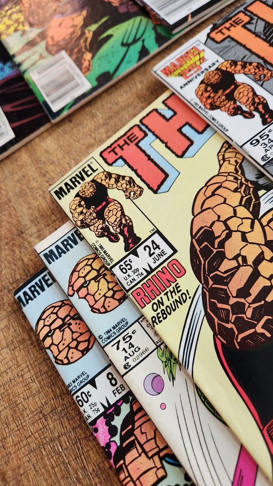 The Thing #1 2 4 6 7 8 14 24 34 Marvel Comic Book Lot of 9 VF- 7.5 Rhino App