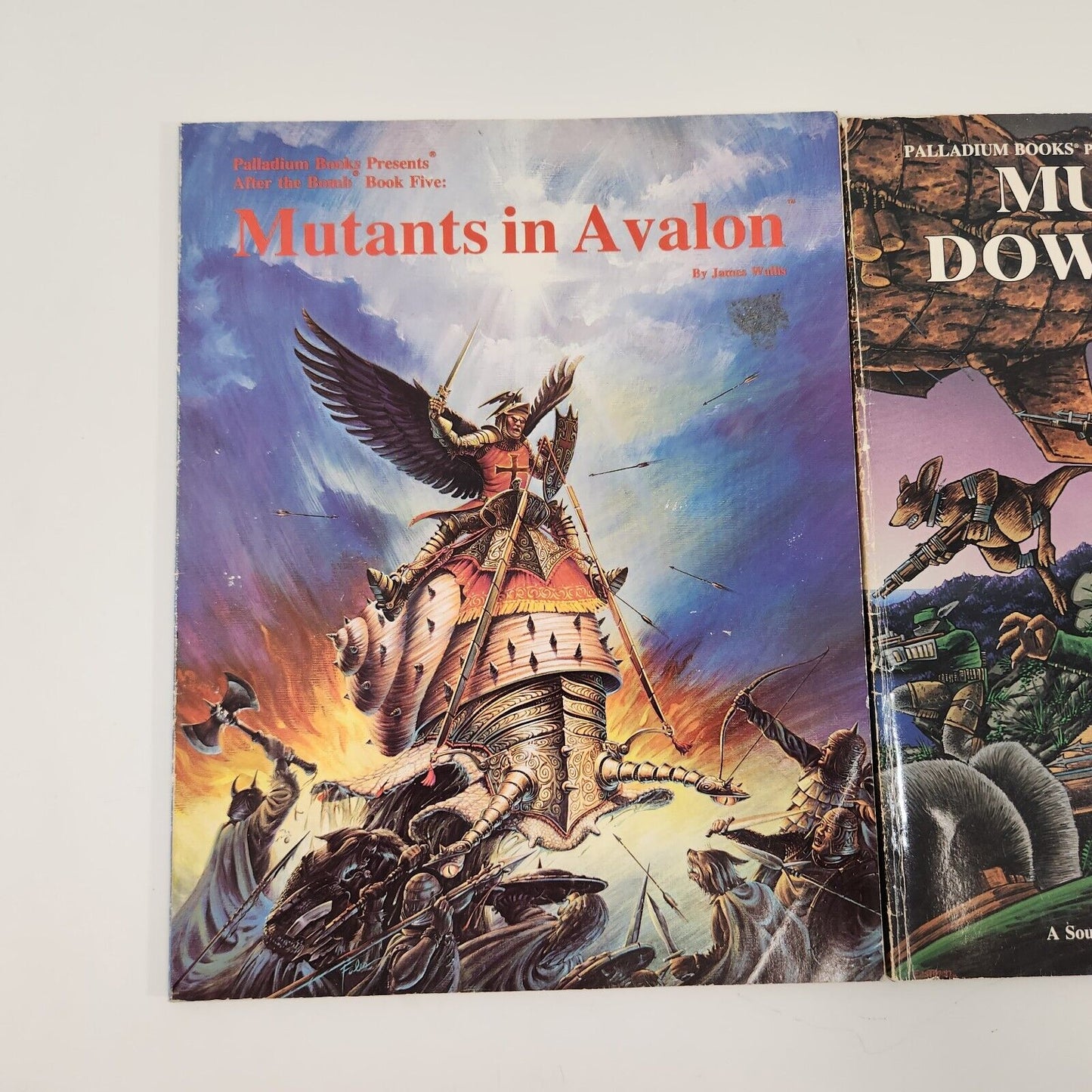 Palladium RPG Books Mutants Down Under & Avalon Sourcebooks 1989 1991 Vtg