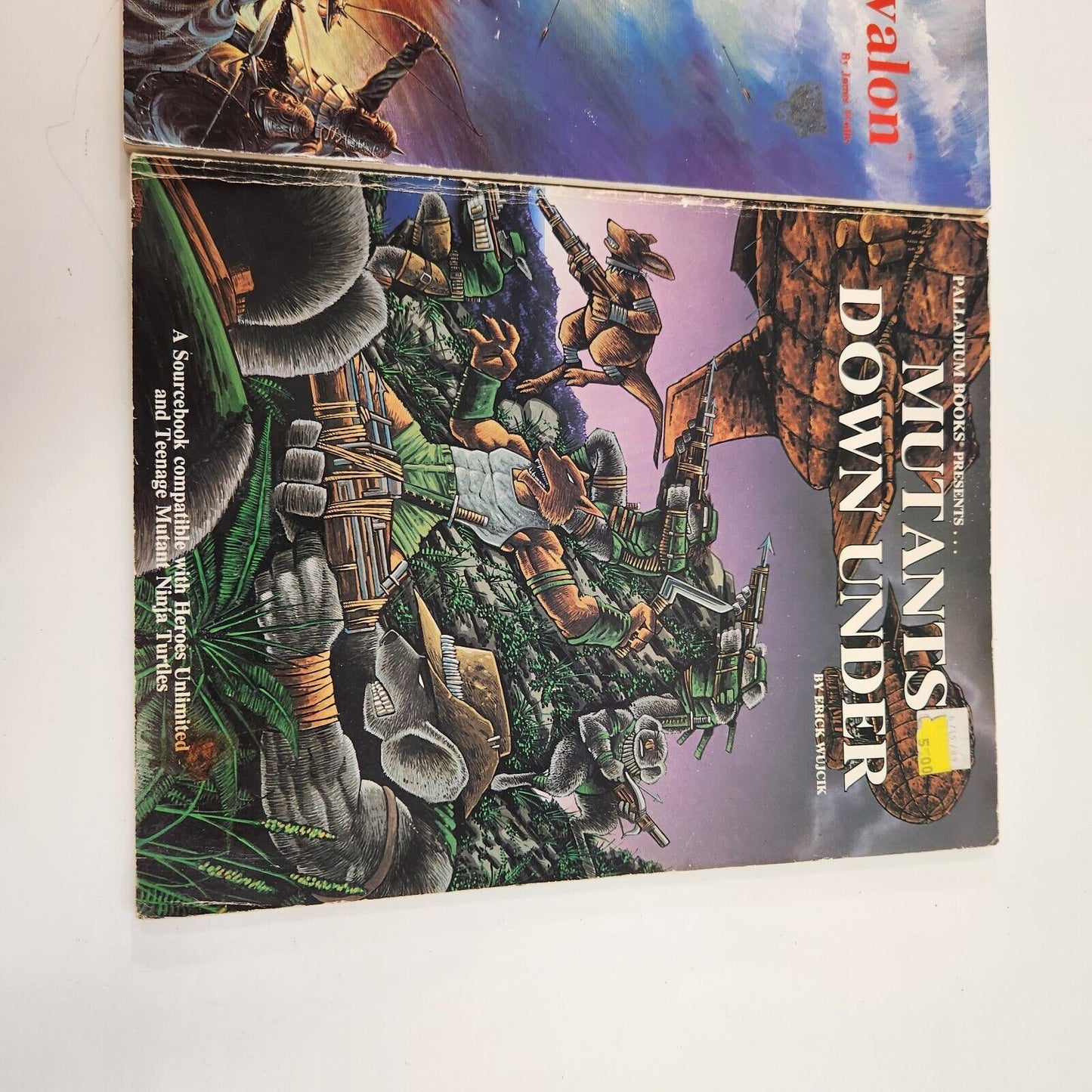 Palladium RPG Books Mutants Down Under & Avalon Sourcebooks 1989 1991 Vtg