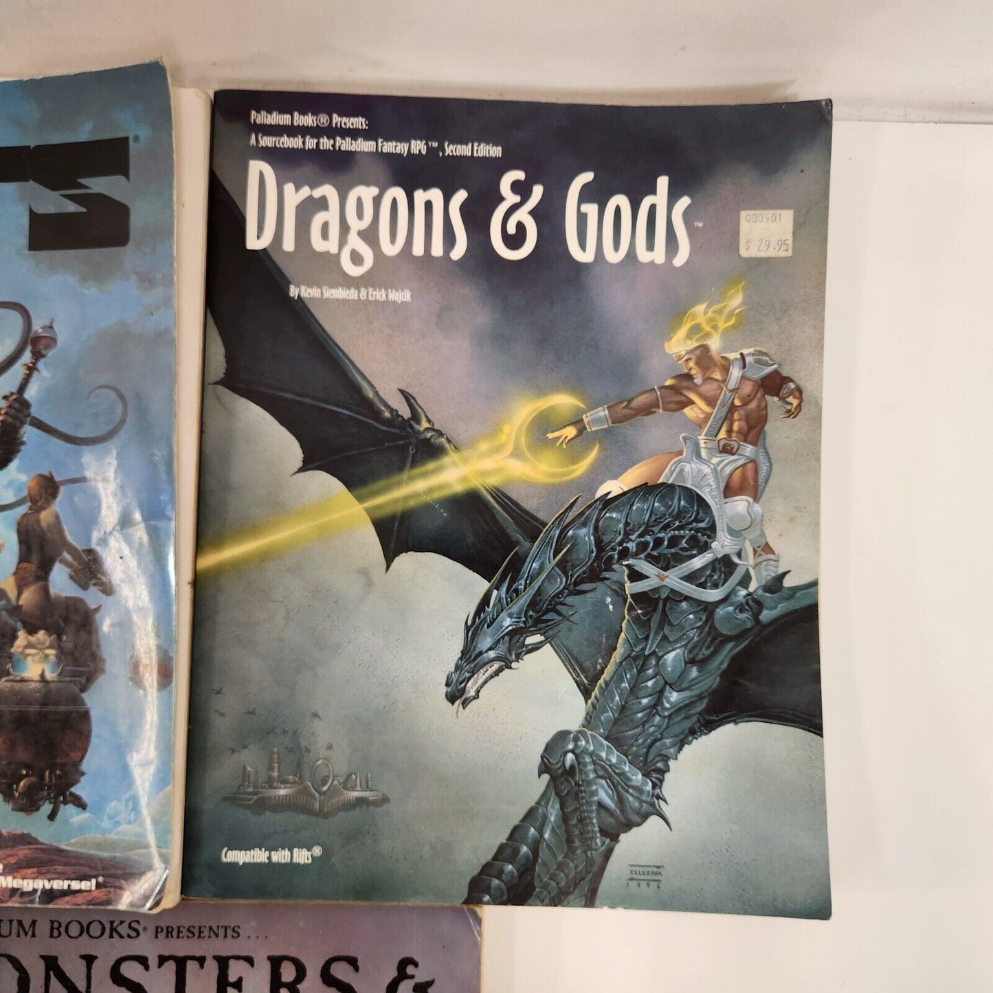 Palladium RPG Book Lot Rifts Rifters Dragons Gods Monsters Animals Fantasy Guide