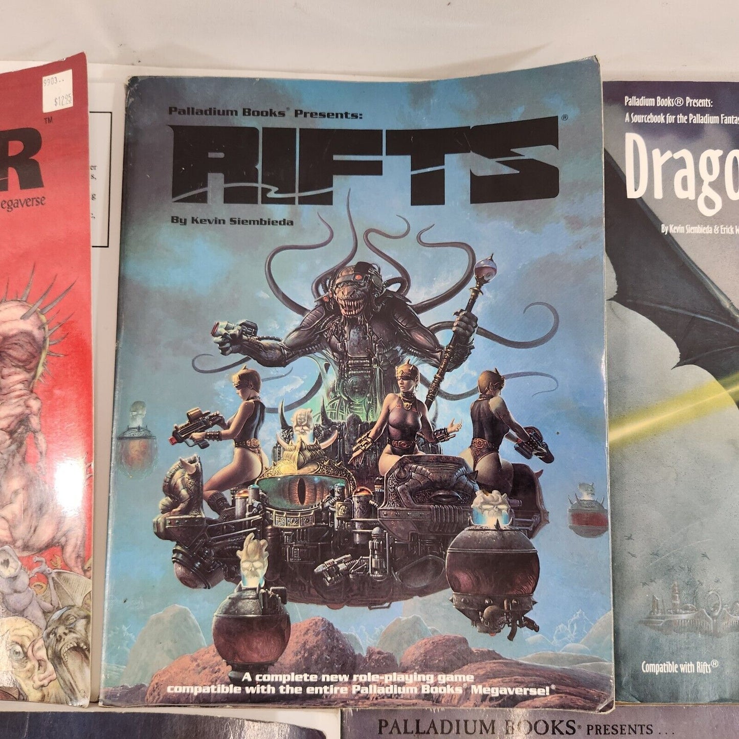 Palladium RPG Book Lot Rifts Rifters Dragons Gods Monsters Animals Fantasy Guide