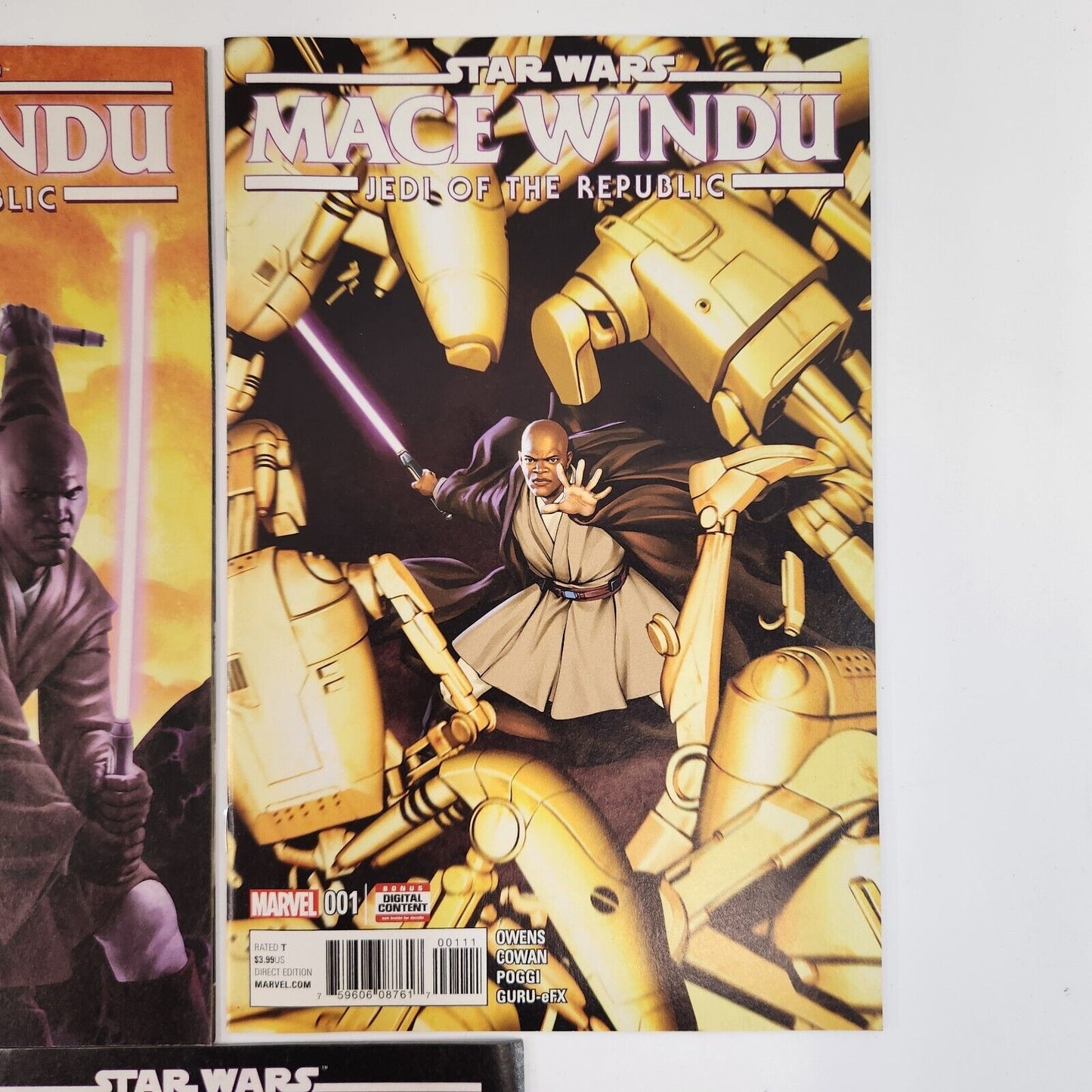 Star Wars Mace Windu #1-5 Jedi of the Republic 2007 Comic Book Lot VF+ Marvel