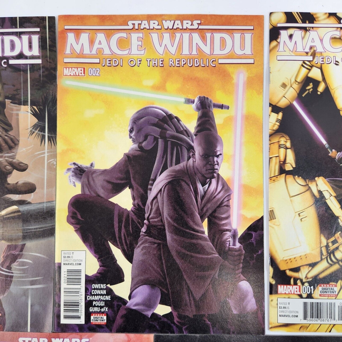 Star Wars Mace Windu #1-5 Jedi of the Republic 2007 Comic Book Lot VF+ Marvel